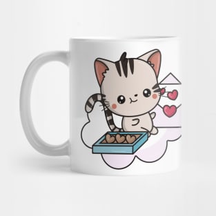 CAT HAPPY VALENTINES DAY KITTEN LOVERS Mug